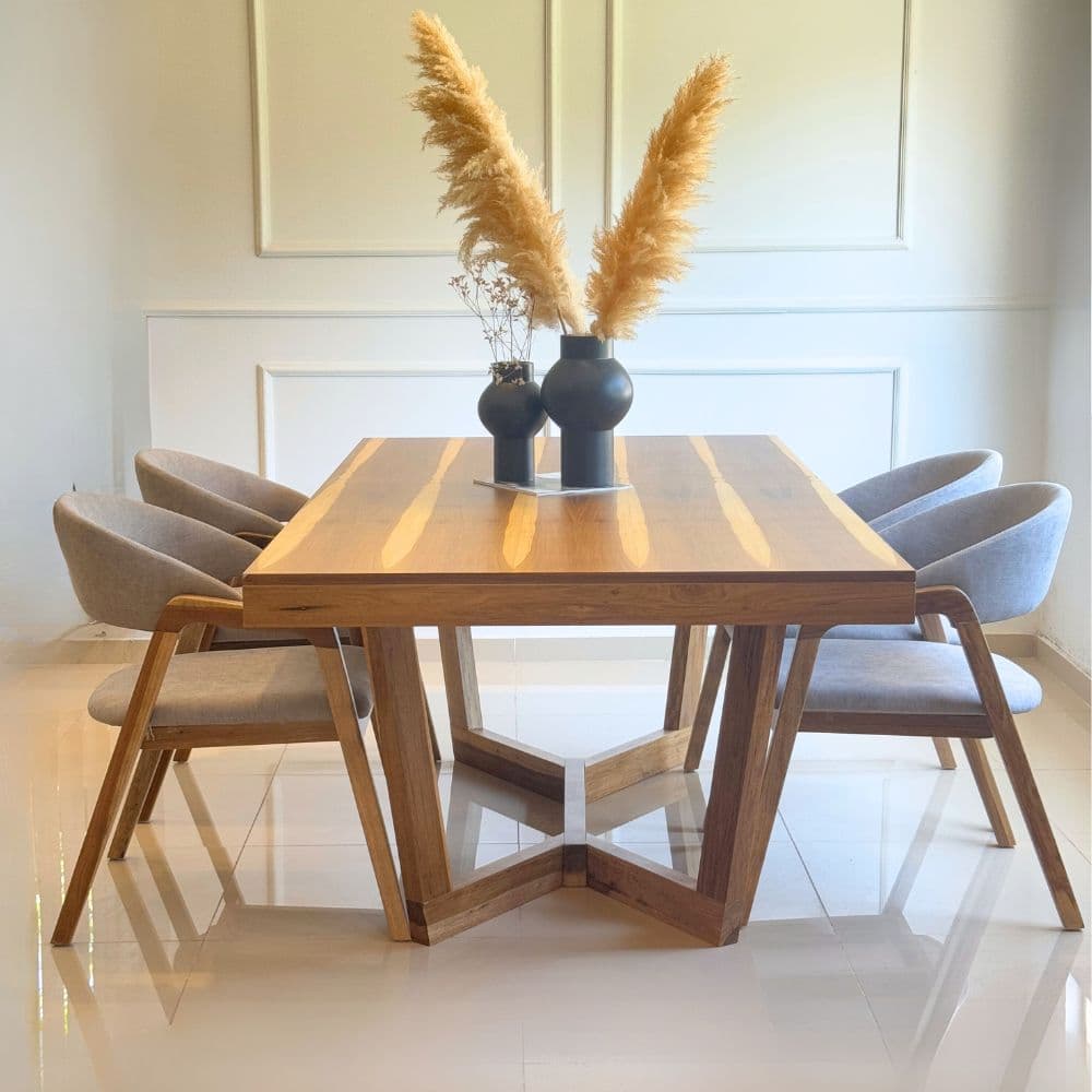 Mesa madera comedor diseño Moderna Roma - SILVINA C (2) Mesa madera comedor diseño Moderna Roma - SILVINA C (2)