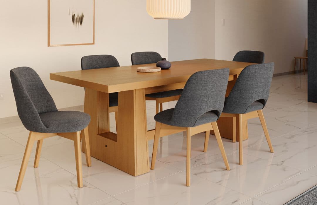 Silla comedor Nórdica tapizada Duna - SILVINA C 12 Silla comedor Nórdica tapizada Duna - SILVINA C 12