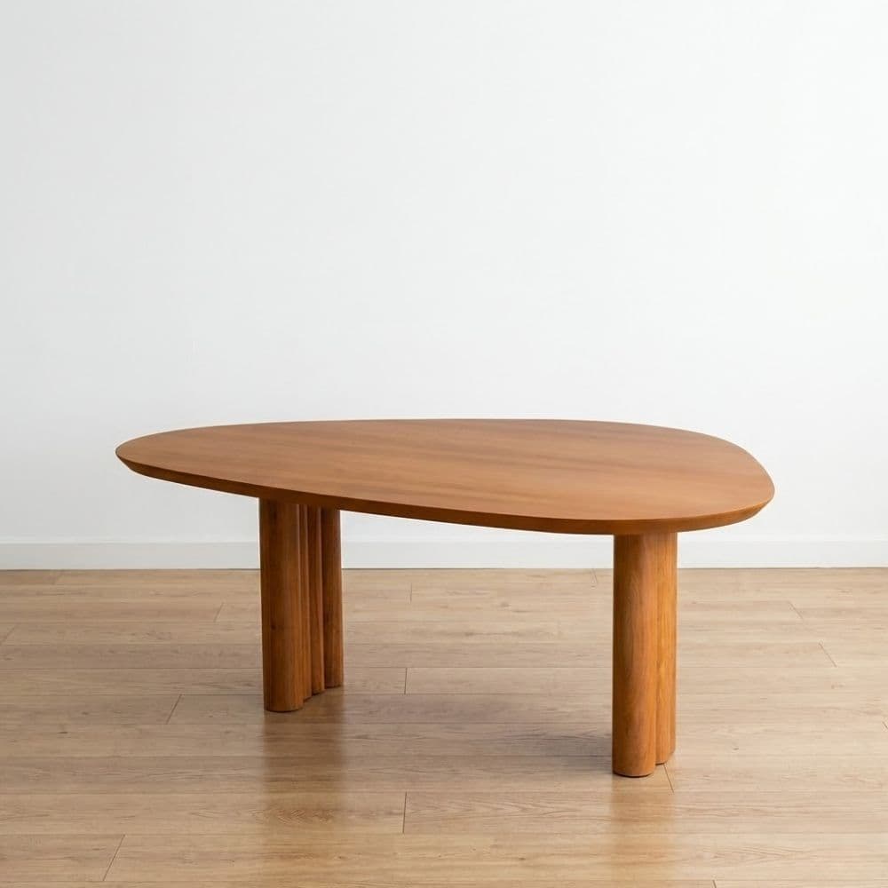 Mesa centro madera varillada ovalada Lenga Zafira - SILVINA C (3) Mesa centro madera varillada ovalada Lenga Zafira - SILVINA C (3)