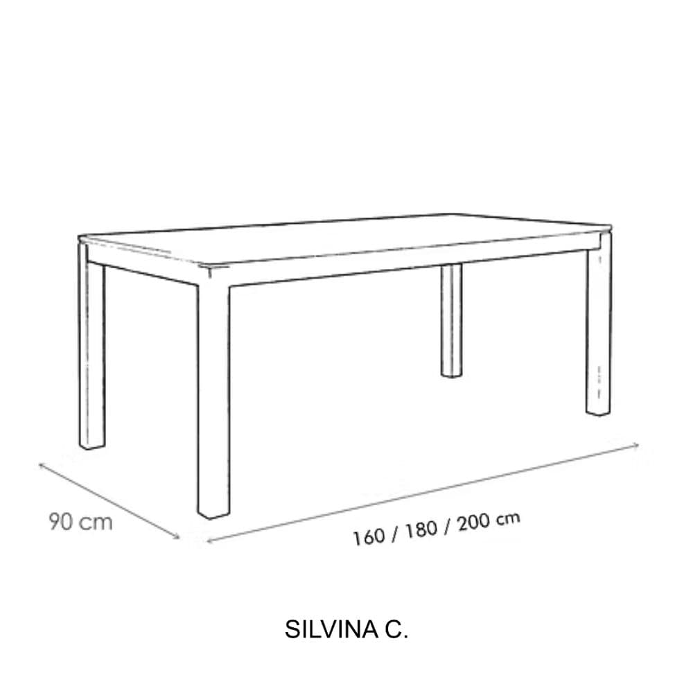 Mesa comedor madera Guatambú Rocco - SILVINA C 5 Mesa comedor madera Guatambú Rocco - SILVINA C 5
