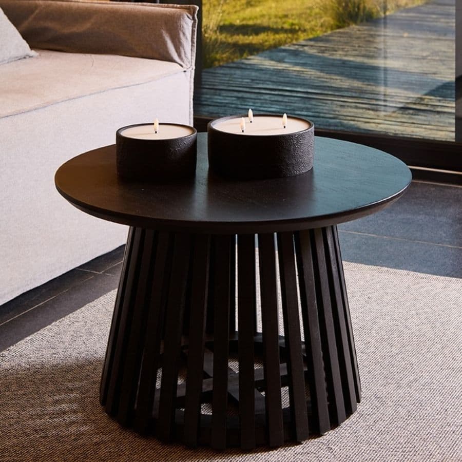 Mesa ratona living madera Mango varillada black Lira - SILVINA C (1) Mesa ratona living madera Mango varillada black Lira - SILVINA C (1)
