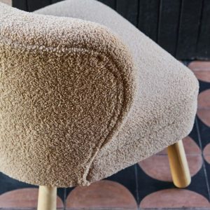 Sillón individual living Nórdico Bouclé Lowy - SILVINA C (1)
